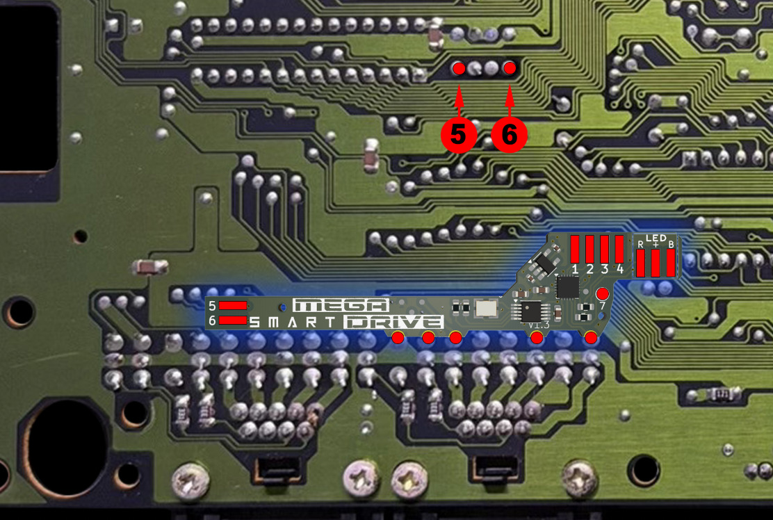 Sega Megadrive 1 - IC BD MD 5 JPN - VA4 - 171-5972-20 / 837-7138 - visuel 2