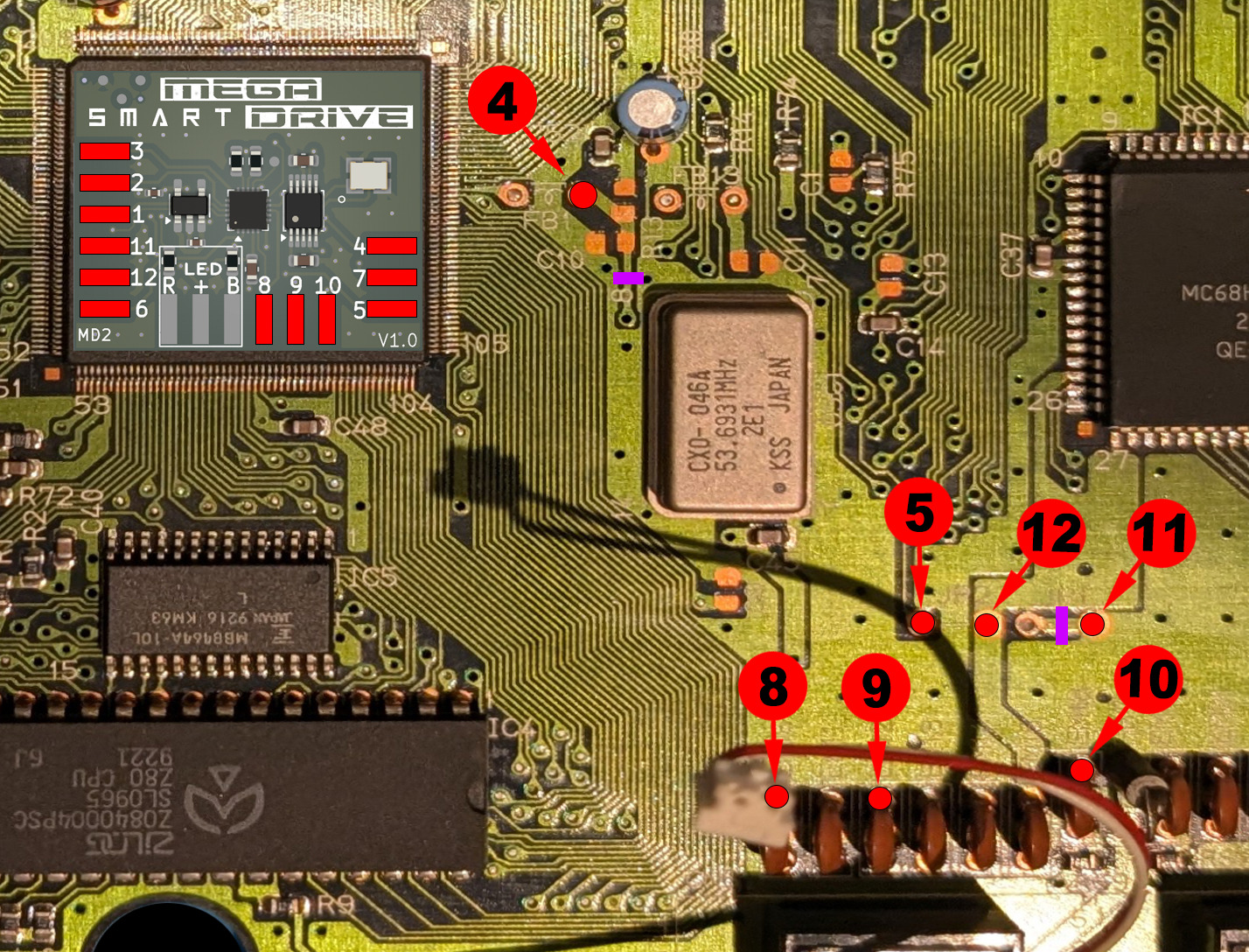 Sega Megadrive 1 - IC BD MD 5 PAL - VA5 & VA6 - 171-5963-30 - visuel 4