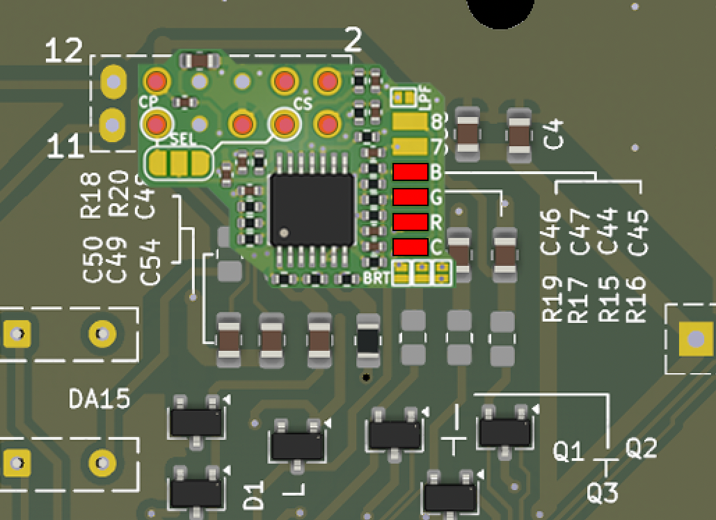 4.2.3 - Installation du Delta SNES RGB Bypass — snes rgb bypass snsp cpu 1chip 01 02B